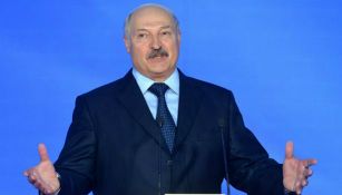 Presidente de Bielorrusia en presentación