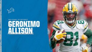 Geronimo Allison, exreceptor de Packers, firmó con Detroit Lions