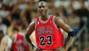 Michael Jordan durante un partido de los Chicago Bulls