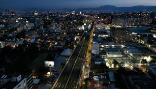 Vista nocturna de la Ciudad de México
