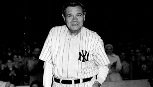 Babe Ruth en homenaje con los Yankees