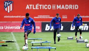 Atlético de Madrid en entrenamiento