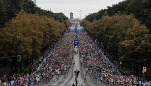 Panorámica de una de las ediciones previas del Maratón de Berlín