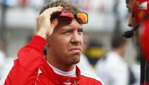 Sebastian Vettel previo a una carrera de Fórmula 1 