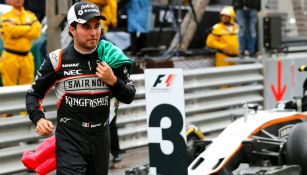 Checo Pérez en carrera de la F1