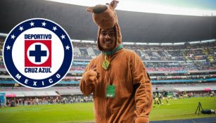 Aficionado Scooby Doo en el Estadio Azteca