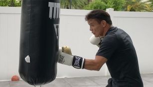 Daniel Zaragoza durante un entrenamiento 