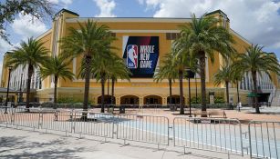 Arena de basquetbol en la 'burbuja' de la NBA