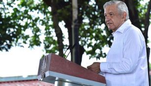 López Obrador durante una conferencia de prensa