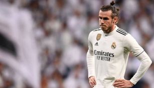 Gareth Bale durante un duelo con el Real Madrid 