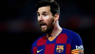 Lionel Messi en juego con el Barcelona 