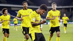 Dortmund en celebración de gol