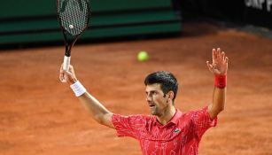 Novak Djokovic celebra el triunfo