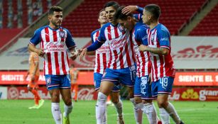 Tapatío FC en festejo de gol