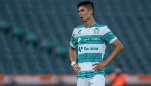 Brayan Garnica en lamento con Santos