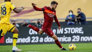 Borja Mayoral en acción ante Parma