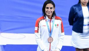 Paola Espinosa tras ganar su medalla de bronce