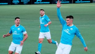 Sergio Castel celebra gol ante el Celta