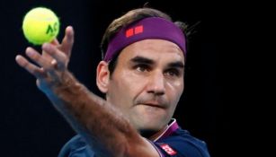 Roger Federer en acción