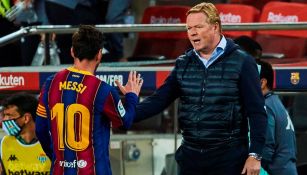 Koeman felicita a Messi tras un duelo del Barcelona 