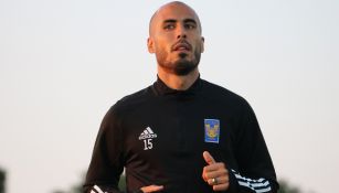 Guido Pizarro durante una sesión con los Tigres en Qatar 