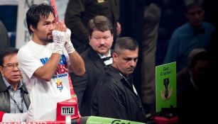 Manny Pacquiao en una pelea 