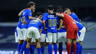Jugadores de Cruz Azul previo al partido vs Toluca
