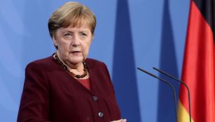 Angela Merkel, canciller de Alemania, en conferencia de prensa