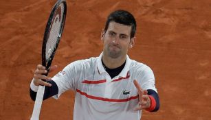 Djokovic, en un juego de Roland Garros 