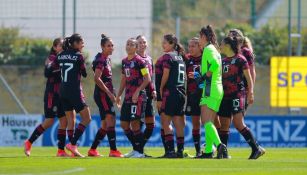 Jugadoras del Tri Femenil tras su partido ante Eslovaquia