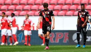 Thomas Müller tras un gol del Mainz