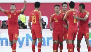 Selección de China en un partido 