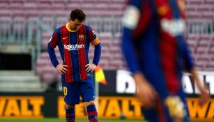 Messi durante el partido entre el Barcelona y el Celta de Vigo