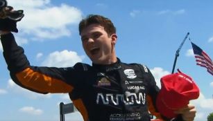 Patricio O'Ward: Ganó en Detroit y toma el liderato del campeonato de IndyCar