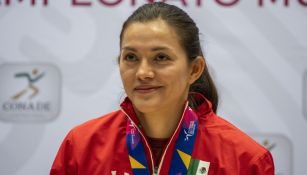 María del Rosario Espinoza en conferencia de prensa