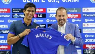 Macías presentado como nuevo jugador del Getafe