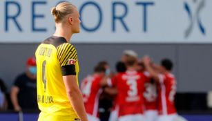 Haaland en el duelo entre el Borussia Dortmund y Friburgo