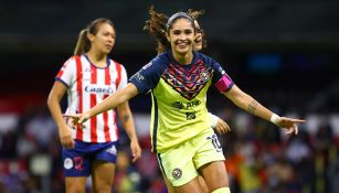 Daniela Espinosa, en festejo de gol