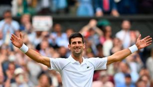 Novak Djokovic en el Wimbledon 2021