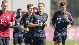 Jugadores de Bayern Munich en un entrenamiento
