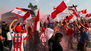 Aficionados de Chivas previo a un partido