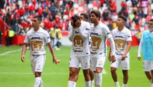 Jugadores de Pumas tras derrota vs Toluca
