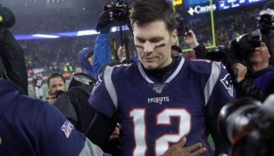 Tom Brady tras un juego de los Patriots