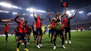 Jugadores del Atlas festejan título de Liga MX