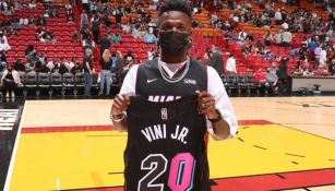 Vinicius Jr durante partido de los Miami Heat