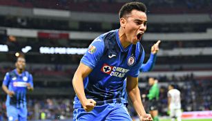 El festejo de Carlos Rodríguez tras su gol con Cruz Azul