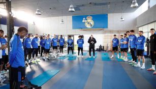 Minuto de silencio por Paco Gebto en el entrenamiento del Real Madrid