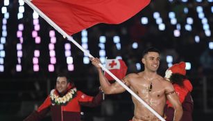 Pita Taufatofua en ceremonia de inauguración de Juegos Olímpicos