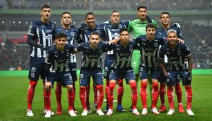 Jugadores del Monterrey previo a partido de la Liga MX
