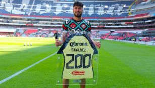 América: Bruno Valdez fue reconocido por disputar 200 partidos con las Águilas